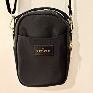 Kedzie Small Black Nylon Crossbody Organizer